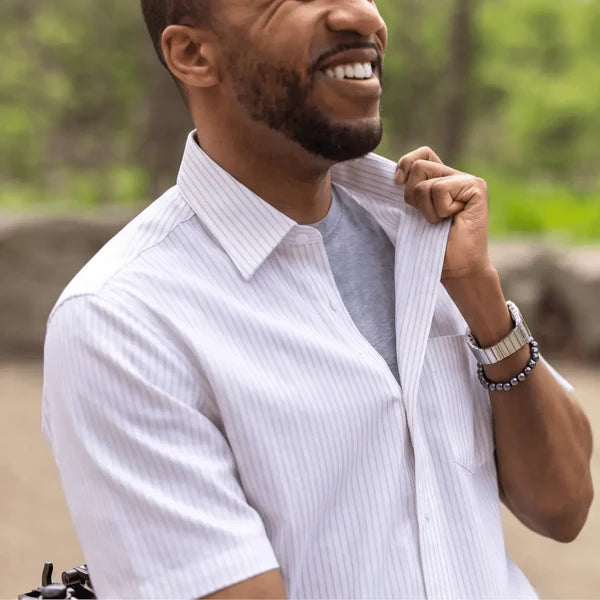 Joe & Bella Men's Short-Sleeve Magnetic Button Shirt