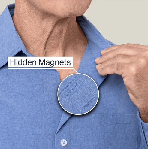 Joe & Bella Men's Relaxed-Fit Magnetic Button-Down Shirt